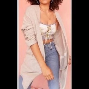 DONNI Sandwash Ribbed Oversized Open Cardigan Duster OSFA